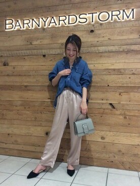 BARNYARDSTORM本部さん（レディース・159cm）の冬コーディネート