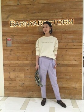 BARNYARDSTORM本部さん(レディース・169cm)の冬コーディネート