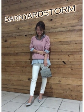 BARNYARDSTORM本部さん（レディース・158cm）の冬コーディネート