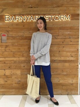 BARNYARDSTORM本部さん（レディース・167cm）の冬コーディネート