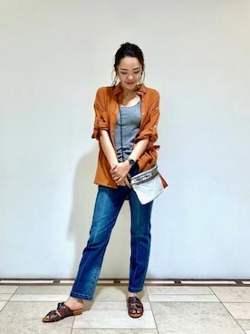 BARNYARDSTORM本部さん（レディース・164cm）の夏コーディネート