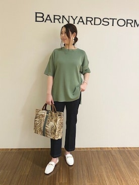 BARNYARDSTORM本部さん（レディース・162cm）の夏コーディネート