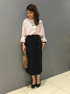 BARNYARDSTORM本部さん（レディース・166cm）の夏コーディネート