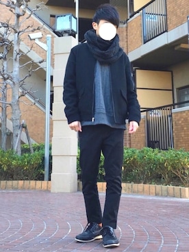 「URBAN RESEARCH（アーバンリサーチ）のアイテム（ブルゾン）」を使った、SHOTA / しょうたさん（メンズ・165cm）の冬コーディネート