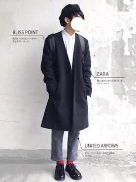 「BLISS POINT（ブリスポイント）のアイテム」を使った、SHOTA / しょうたさん（メンズ・165cm）の冬コーディネート