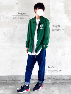 「Reebok（リーボック）のアイテム（その他アウター）」を使った、SHOTA / しょうたさん（メンズ・165cm）の冬コーディネート