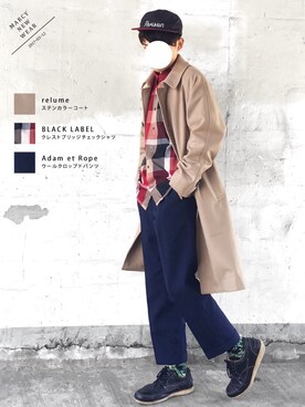 「BLACK LABEL CRESTBRIDGE（ブラックレーベル・クレストブリッジ）のアイテム」を使った、SHOTA / しょうたさん（メンズ・165cm）の春コーディネート