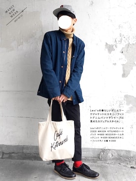 「FLASH REPORT（フラッシュリポート）のアイテム（帽子）」を使った、SHOTA / しょうたさん（メンズ・165cm）の春コーディネート