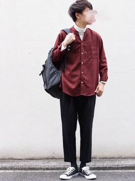 「ARMANI EXCHANGE（アルマーニエクスチェンジ）のアイテム」を使った、SHOTA / しょうたさん（メンズ・165cm）の秋コーディネート