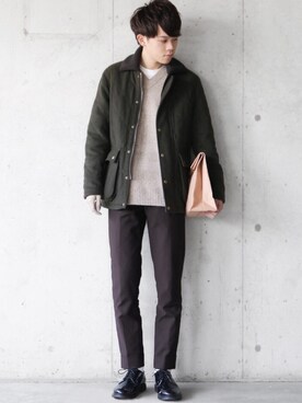 「H&M（エイチ・アンド・エム）のアイテム（スラックス）」を使った、SHOTA / しょうたさん（メンズ・165cm）の秋コーディネート