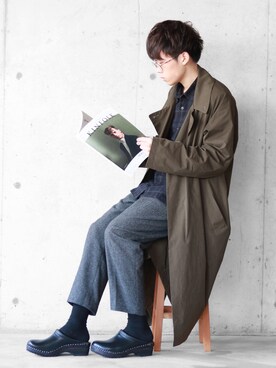 「EDIFICE（エディフィス）のアイテム」を使った、SHOTA / しょうたさん（メンズ・165cm）の冬コーディネート