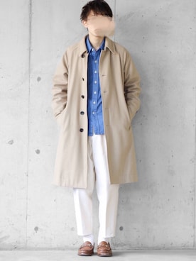 「JOURNAL STANDARD relume（ジャーナルスタンダード　レリューム）のアイテム（ステンカラーコート）」を使った、SHOTA / しょうたさん（メンズ・165cm）の冬コーディネート
