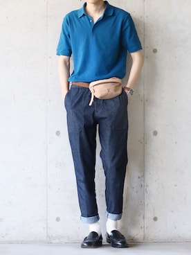 「gilet（ジレ）のアイテム」を使った、SHOTA / しょうたさん（メンズ・165cm）の夏コーディネート