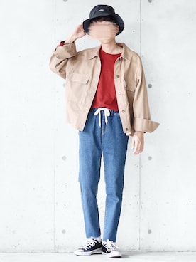 「SEVENDAYS=SUNDAY（セブンデイズサンデイ）のアイテム（ジャケット/アウター）」を使った、SHOTA / しょうたさん（メンズ・165cm）の秋コーディネート