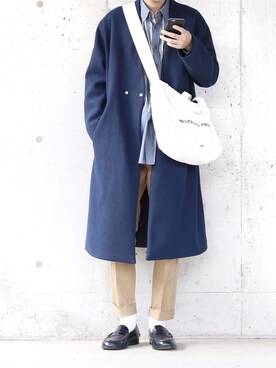 「EMMA CLOTHES（エマクローズ）のアイテム（その他アウター）」を使った、SHOTA / しょうたさん（メンズ・165cm）の秋コーディネート