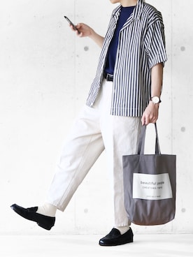 「BASQUE magenta（バスクマゼンタ）のアイテム（Tシャツ/カットソー）」を使った、SHOTA / しょうたさん（メンズ・165cm）の春コーディネート