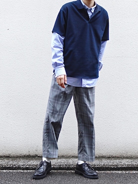 「GLOBAL WORK（グローバルワーク）のアイテム（ポロシャツ）」を使った、SHOTA / しょうたさん（メンズ・165cm）の春コーディネート