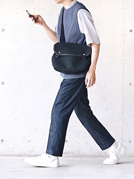 「B:MING by BEAMS（ビーミングバイビームス）のビーミング by ビームス / ビッグカノコ クルーネック ベスト（ベスト）」を使った、SHOTA / しょうたさん（メンズ・165cm）の春コーディネート