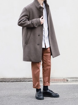 「EDIFICE（エディフィス）のアイテム」を使った、SHOTA / しょうたさん（メンズ・165cm）の冬コーディネート