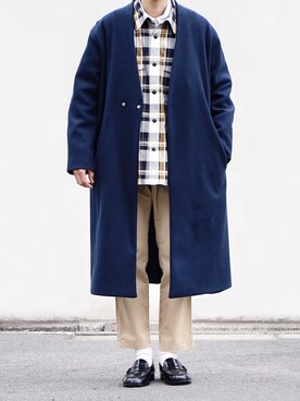 「EMMA CLOTHES（エマクローズ）のアイテム（その他アウター）」を使った、SHOTA / しょうたさん（メンズ・165cm）の冬コーディネート