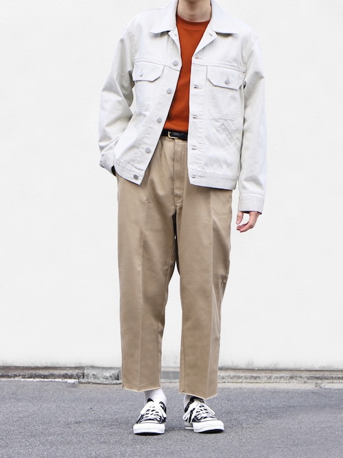 Dickies×niko and ワイドテーパードカットオフパンツ チノパン niko and（ニコアンド）の「niko and  ×Dickies/ワイド