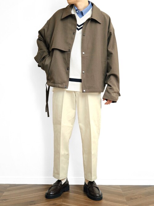 SHOTA / ���傤������̃u���]���u�I�[�o�[�T�C�Y ���{�����[�� �I�[�o�[�T�C�Y �t���C�g �R�[�` �W���P�b�g/CPO�V���[�g/���[�N/�����O�u���]�� EMMA CLOTHES�iEMMA CLOTHES�b�G�}�N���[�Y�j�v���g�����R�[�f�B�l�[�g