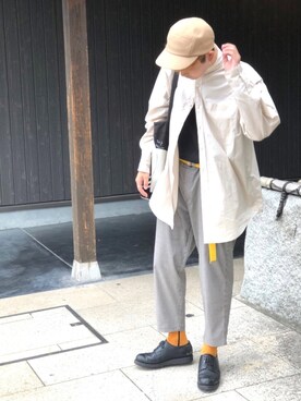 「Curly（カーリー）のアイテム（帽子）」を使った、tsubasa yamanoさん（メンズ・173cm）の秋コーディネート