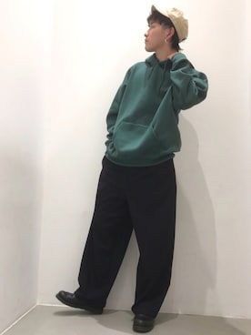 「koe（コエ）のアイテム（帽子）」を使った、tsubasa yamanoさん（メンズ・173cm）の冬コーディネート