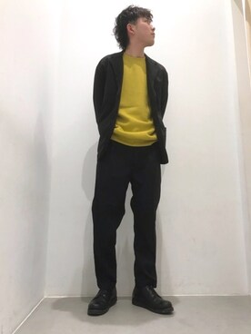 「koe（コエ）のアイテム（ジャケット/アウター）」を使った、tsubasa yamanoさん（メンズ・173cm）の冬コーディネート