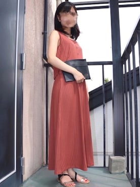「パーティースタイル」｜「アイテム（財布/小物）」を使った、りんごさん（レディース・157cm）の夏コーディネート