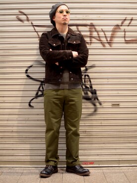 「schott kobe」｜kawakamiさん（メンズ・171cm）の冬コーディネート