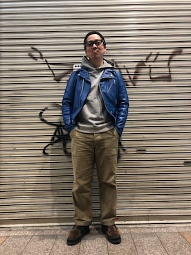 「schott kobe」｜kawakamiさん（メンズ・171cm）の秋コーディネート