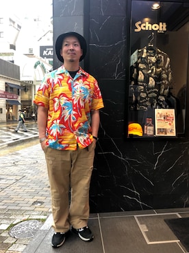 「schott kobe」｜kawakamiさん（メンズ・170cm）の夏コーディネート