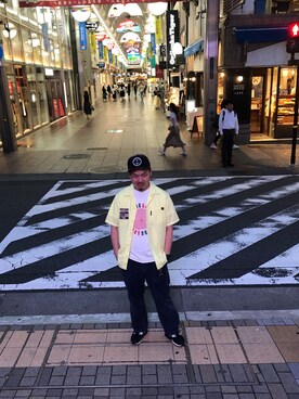 「schott（ショット）のSchott/ショット/ARMY FATIGUE PANTS/アーミー ファティーグ パンツ（その他パンツ）」を使った、kawakamiさん（メンズ・170cm）の夏コーディネート