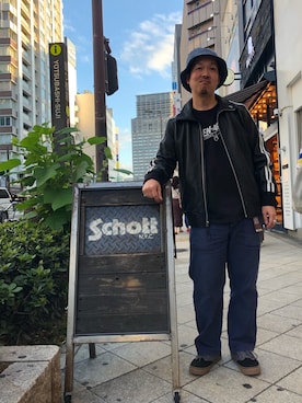 「schott（ショット）のSchott/ショット/ARMY FATIGUE PANTS/アーミー ファティーグ パンツ（その他パンツ）」を使った、kawakamiさん（メンズ・171cm）の秋コーディネート