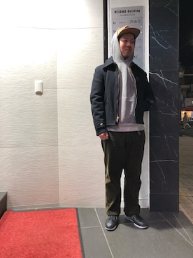 「schott kobe」｜「アイテム（ジャケット/アウター）」を使った、kawakamiさん（メンズ・171cm）の冬コーディネート