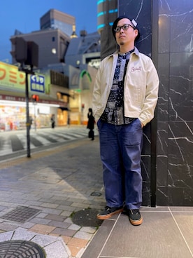 「schott（ショット）のSchott/ショット/ARMY FATIGUE PANTS/アーミー ファティーグ パンツ（その他パンツ）」を使った、kawakamiさん（メンズ・171cm）の冬コーディネート