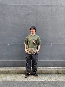 「schott（ショット）のアイテム（その他パンツ）」を使った、kawakamiさん（メンズ・171cm）の春コーディネート