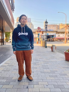 「schott kobe」｜kawakamiさん（メンズ・171cm）の秋コーディネート