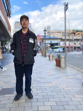 「schott kobe」｜「アイテム（ジャケット/アウター）」を使った、kawakamiさん（メンズ・171cm）の冬コーディネート