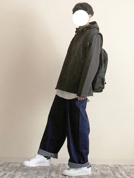 マウンテンパーカーを使った バルーンデニム の人気ファッションコーディネート Wear