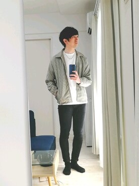 「アイテム（ブルゾン）」を使った、ryoryさん（メンズ・180cm・30代）の春コーディネート