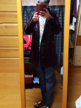 「G-（ジー）のアイテム」を使った、まっつん。さん（メンズ・178cm）の冬コーディネート