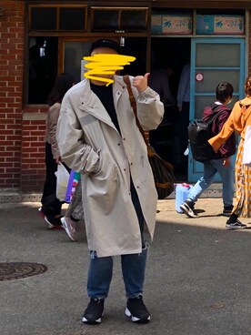 「RISK（リスク）のアイテム」を使った、吳泰迪さん（メンズ・170cm）の春コーディネート