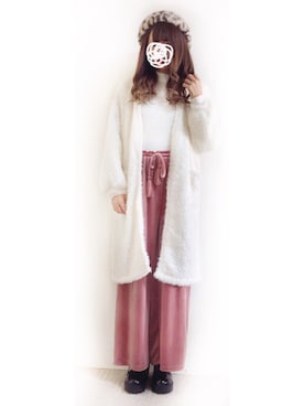 「WC（ダブル シー）のアイテム（ハンチング/ベレー帽）」を使った、enna_028さん（レディース・158cm）の冬コーディネート