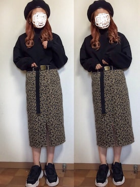「FIG&VIPER（フィグアンドバイパー）のアイテム（スニーカー）」を使った、enna_028さん（レディース・158cm）の冬コーディネート