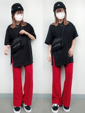 「アイテム（ニットキャップ/ビーニー）」を使った、enna_028さん（レディース・158cm・20代）の春コーディネート