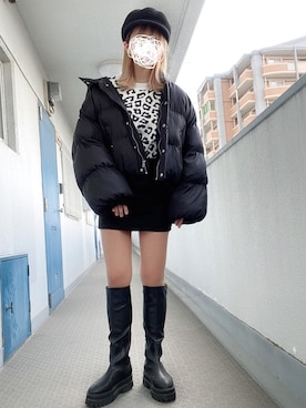 「apres jour（アプレジュール）のアイテム（ダウンジャケット/コート）」を使った、enna_028さん（レディース・158cm）の冬コーディネート