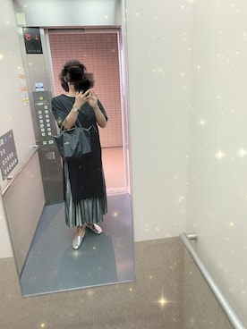 「Lee（リー）のアイテム（ローファー）」を使った、都さん（レディース・161cm）の夏コーディネート