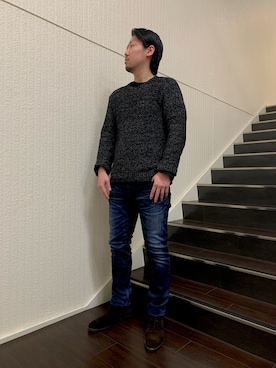 「HIGH STREET（ハイストリート）のアイテム」を使った、ochiさん（メンズ・178cm）の冬コーディネート